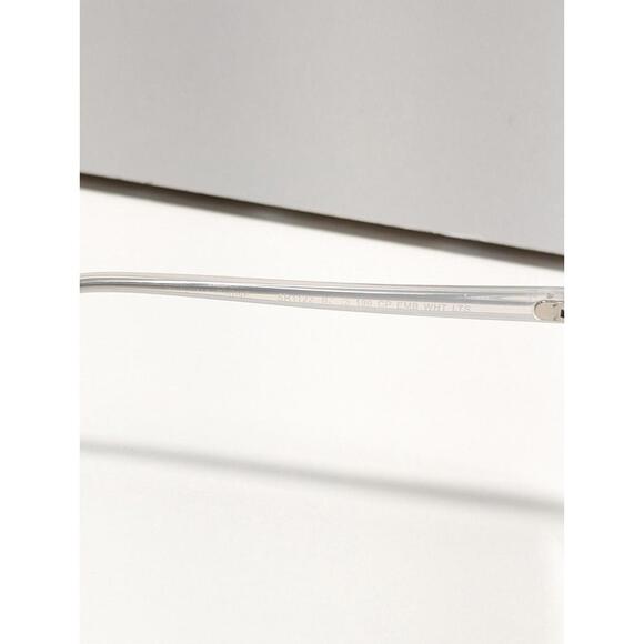 Betsey Johnson White Square Sunglasses Flamingo Accent Logo Designer - Picture 6 of 9